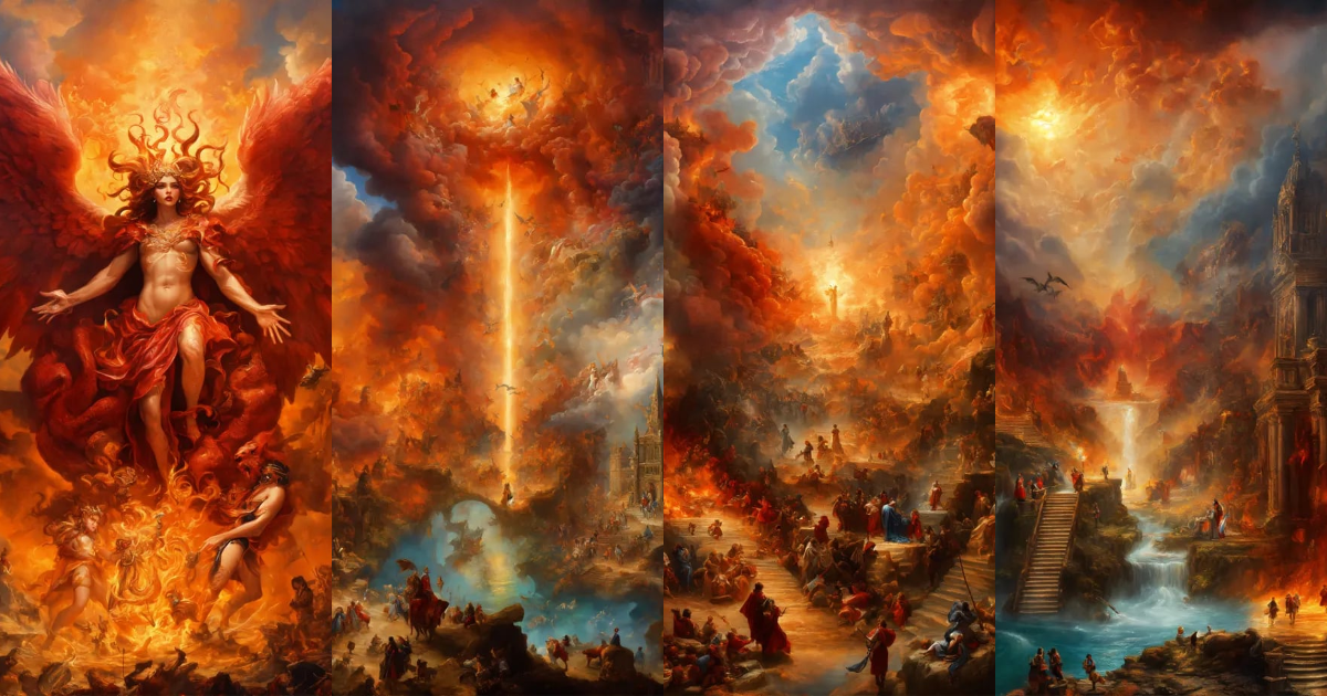 Lexica - A representation of heaven and hell, mysterious, crazy, edgy ...
