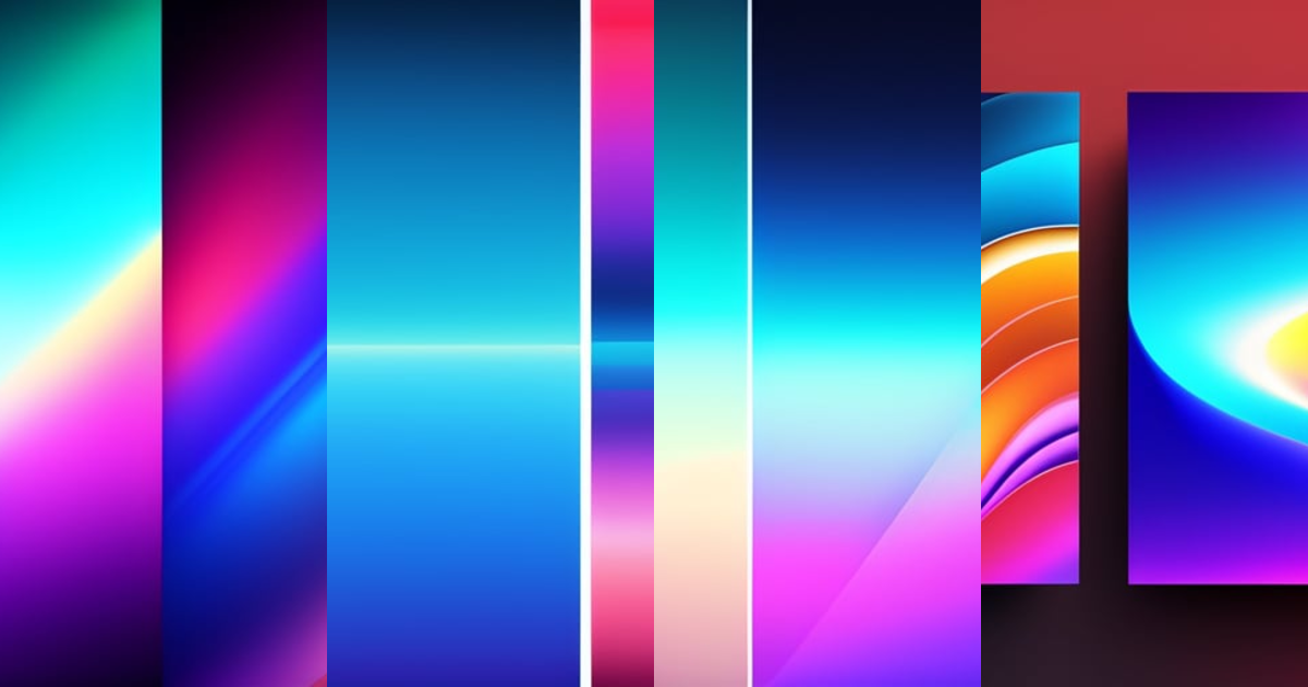 Lexica - Blue color gradient background with two different variations