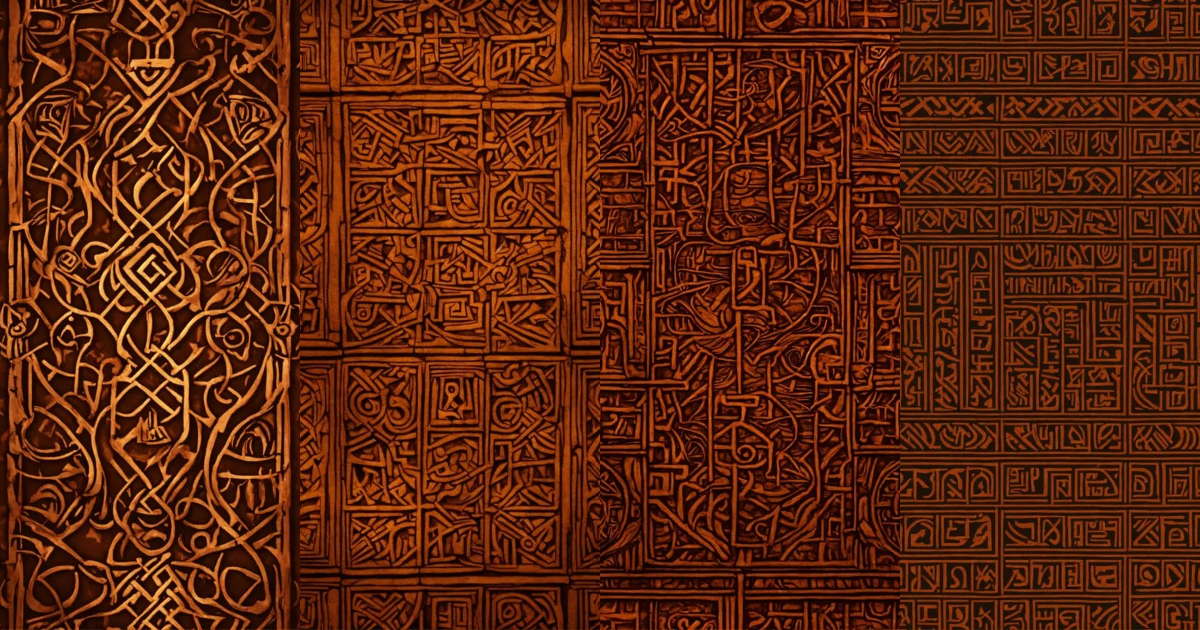 Lexica - A creepy ancient rune pattern, mystical evil wallpaper ...