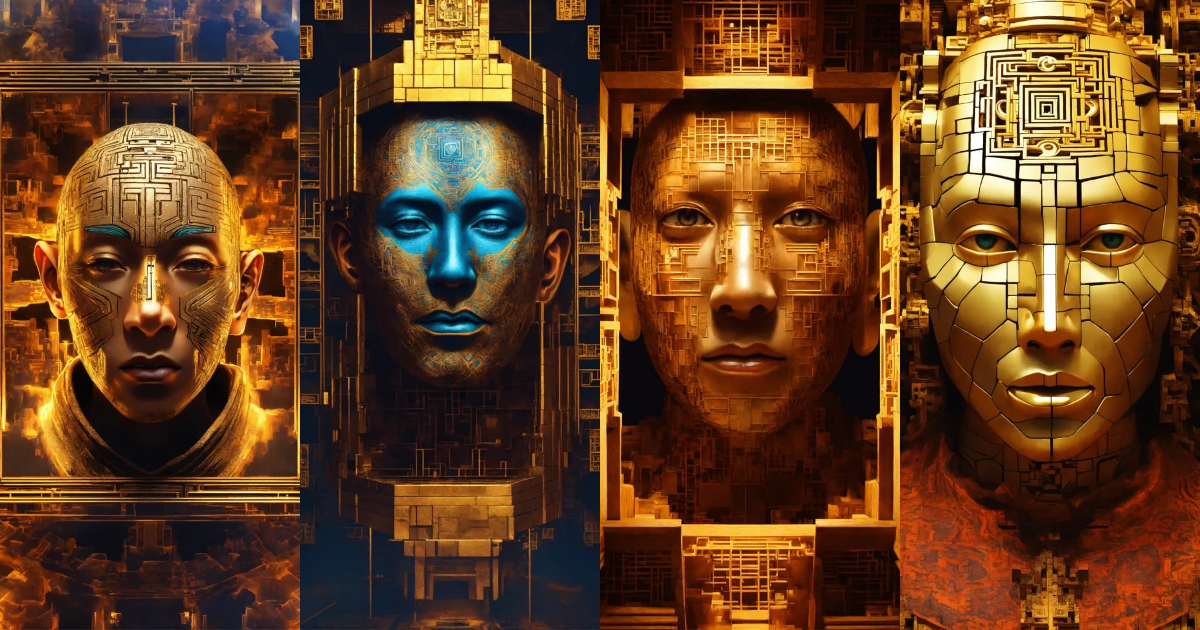 Lexica - Face Taoist christian monk tesseract hypercube fractal monk ...