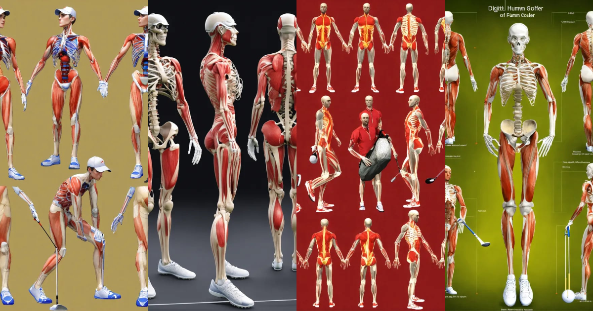 Lexica - Digital human Golfer in 10 various positions of golf play ...