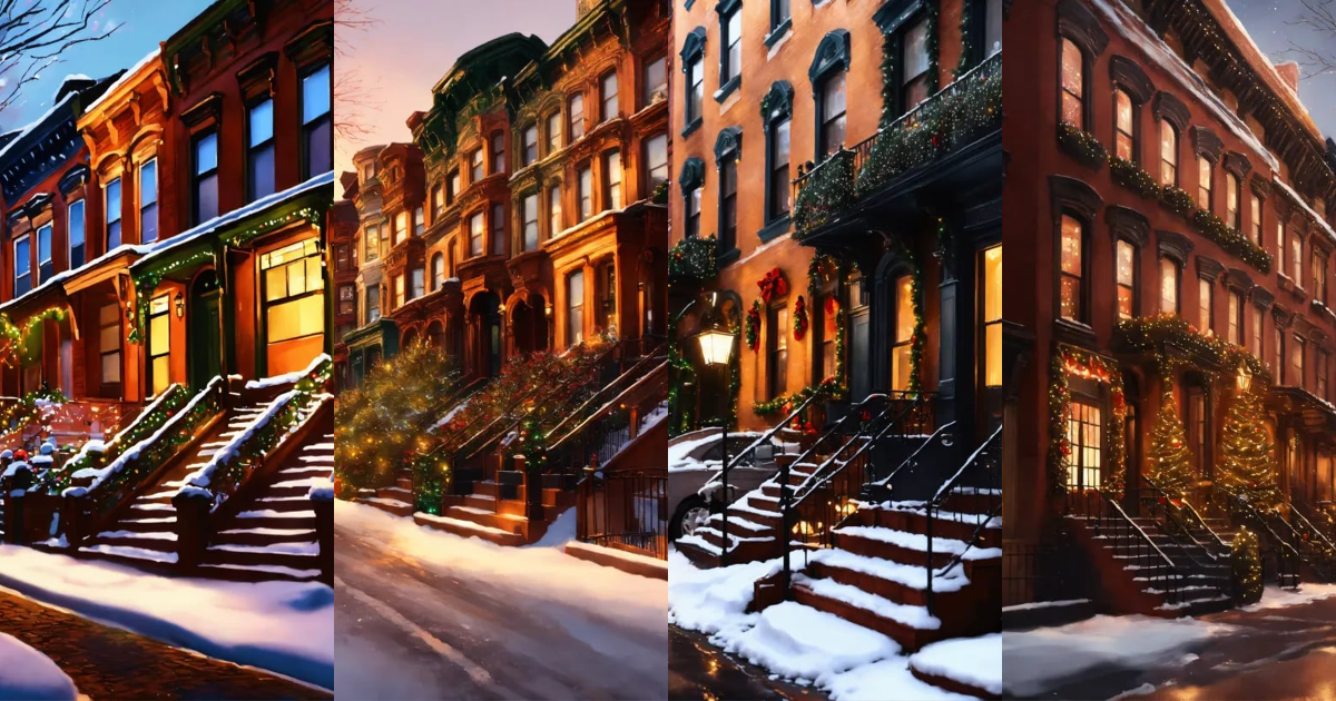 Lexica - Epic beautiful shot of a ultra detailed brownstone house ...