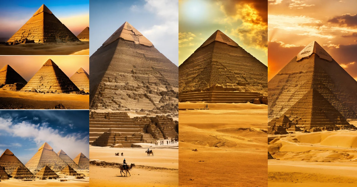 Lexica - The construction of the Egyptian Pyramids remains a shining ...