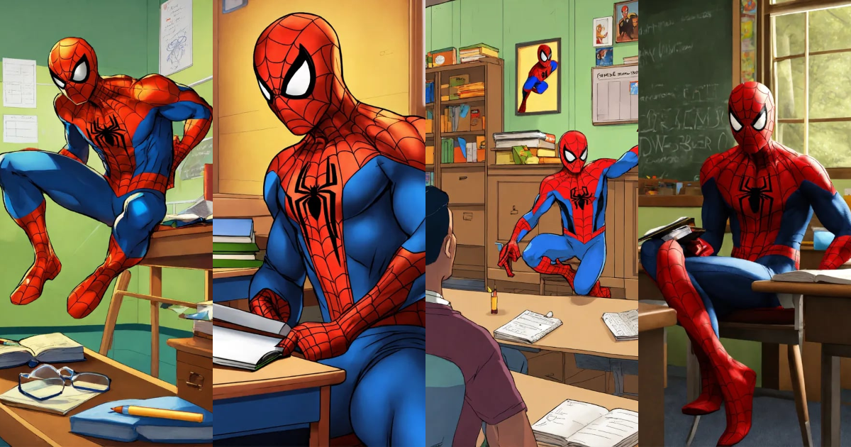 Lexica - Spiderman as teacher