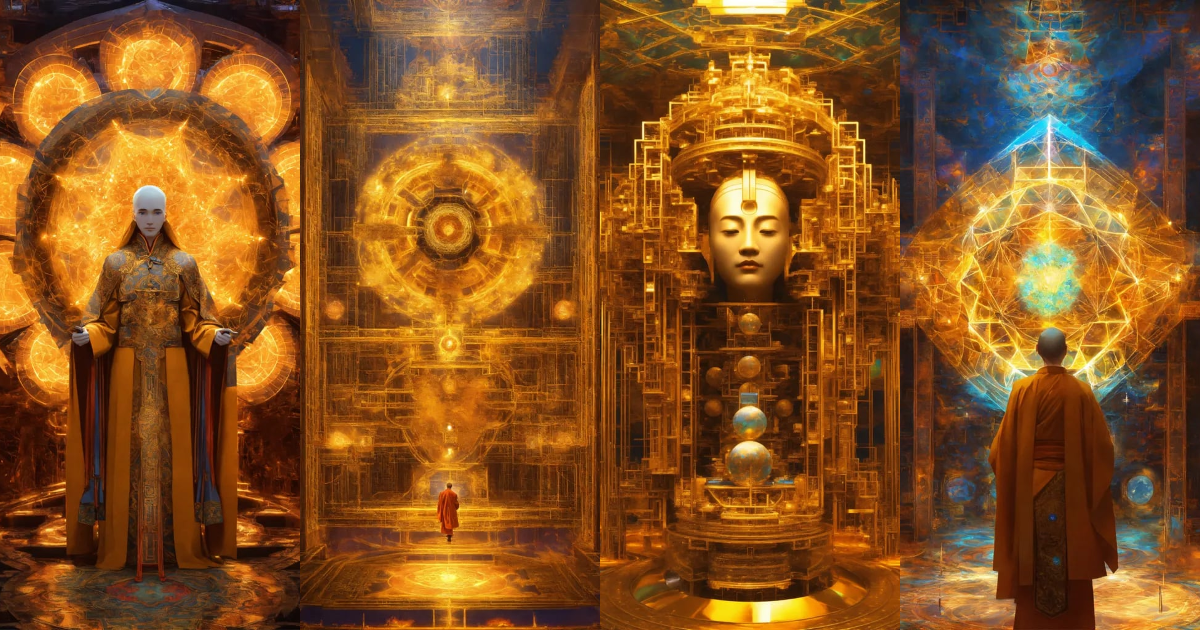 Lexica - 4th dimension complex fractal geometry tesseracts daoist monk ...
