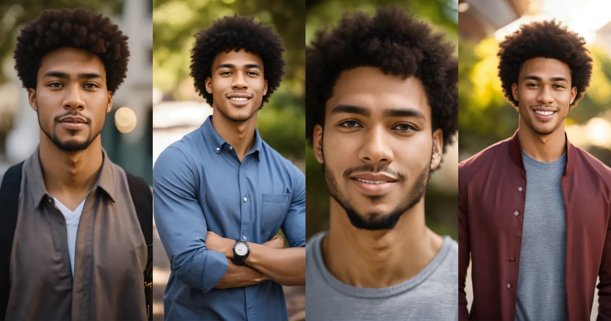 Lexica - Handsome mixed race African-American male graduate student ...