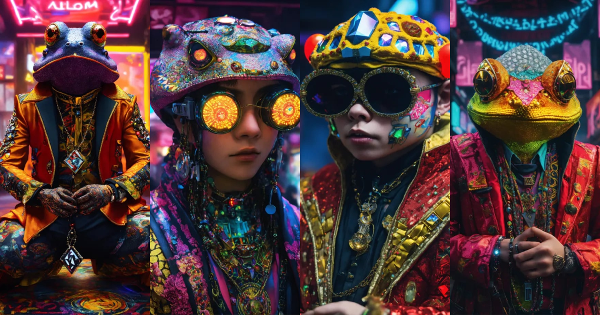 Lexica - I’m Photorealistic portrait of A diamond TOAD occult ...