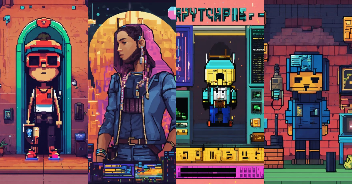Lexica - PFP image inspired by CryptoPunks