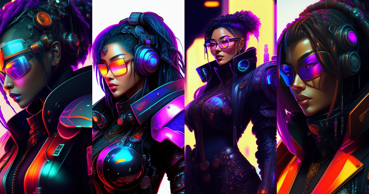 Lexica - A whirlwind of souls rushing inside the metaverse, half body ...