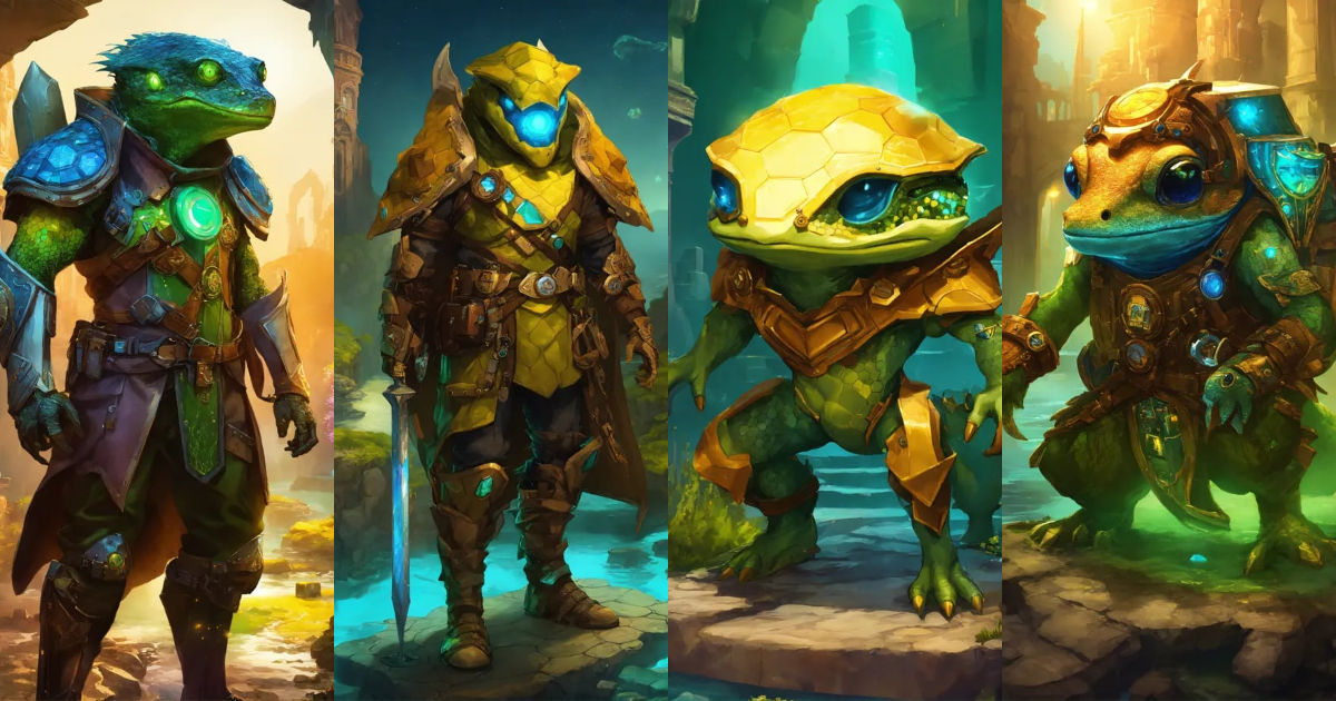 Lexica - Mythical creature from the game, amphibian head, guardian of ...