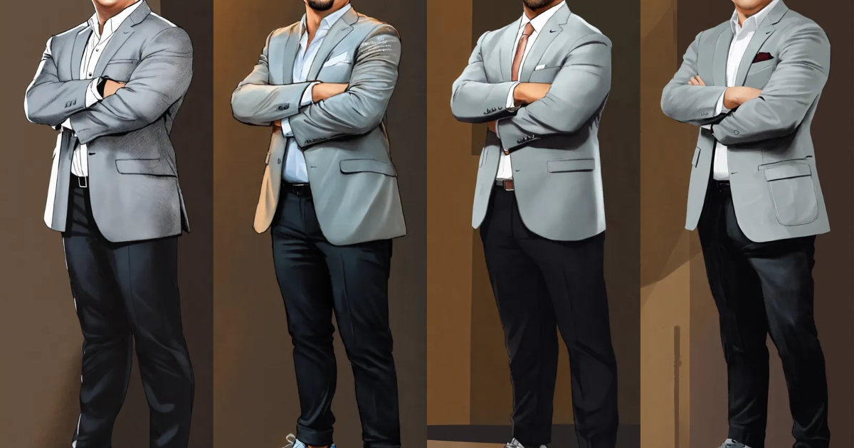 Lexica - A rounded face white skin, executive businessman CEO smiling ...