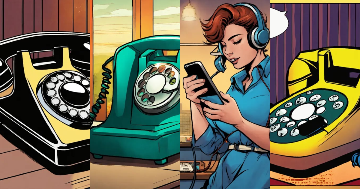 Lexica - Phone is ringing. comic style