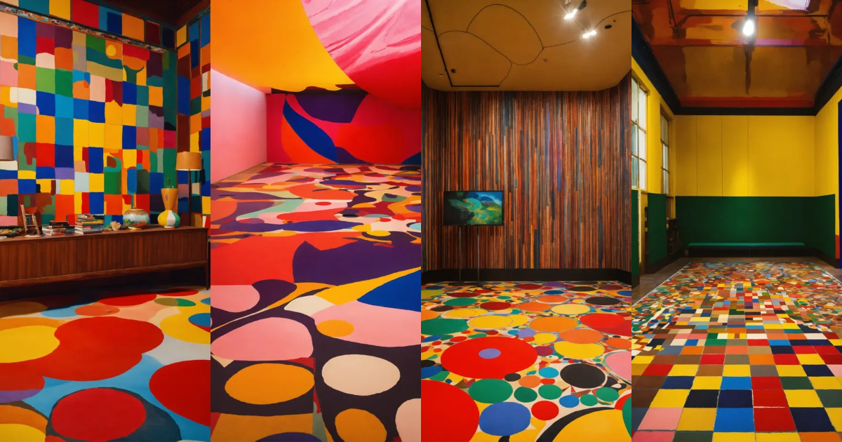 Lexica - Imagine an interactive screen floor where with footsteps it ...