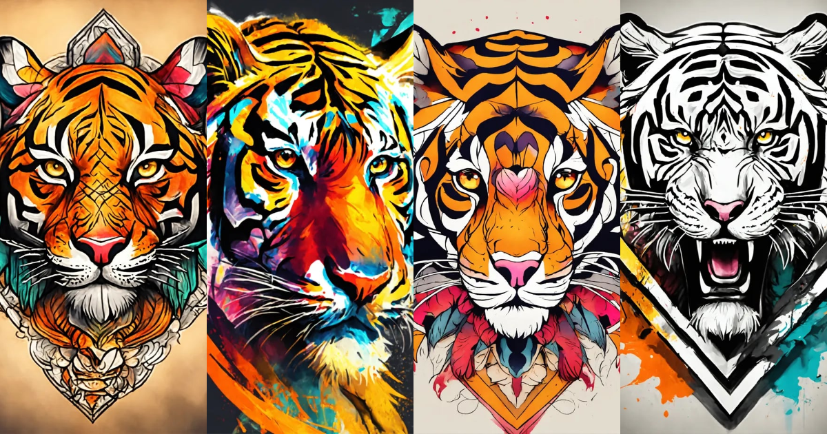 Lexica Sketch tattoo drawing drawing style stylization bright colors