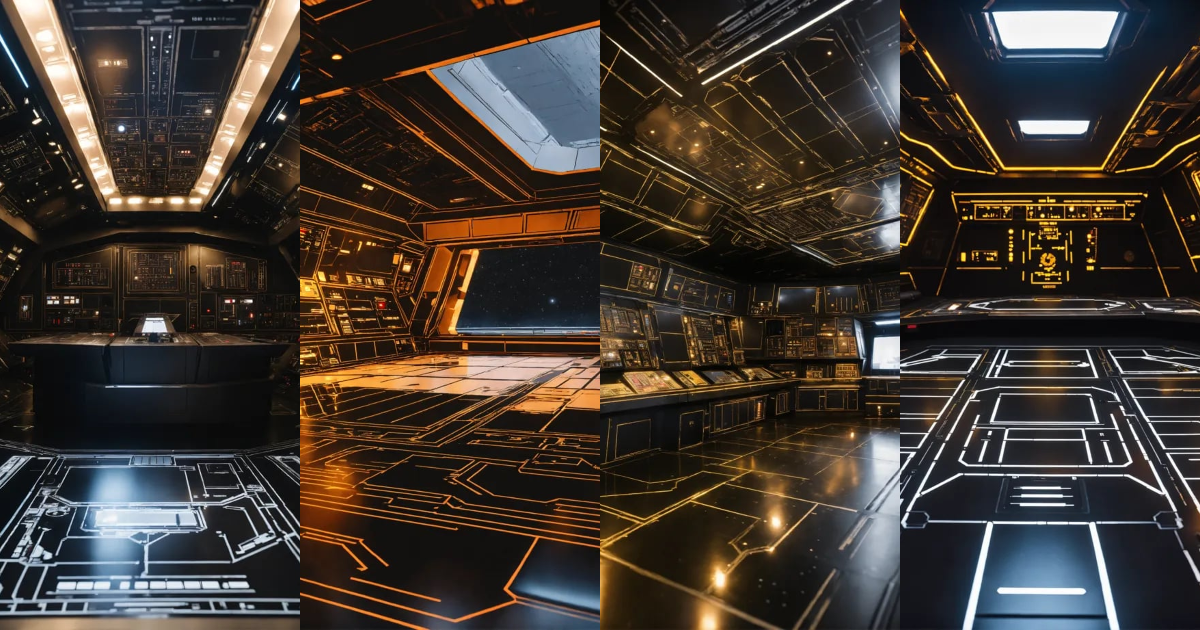 Lexica - Command deck of imperial star destroyer, star wars, reflective ...