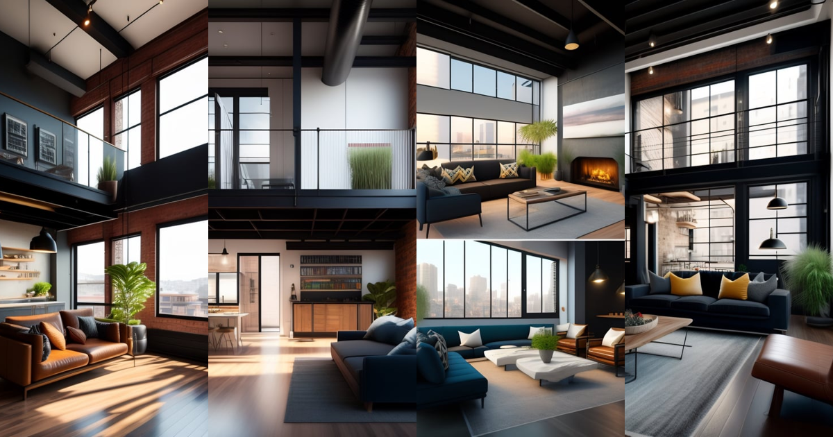 Lexica - Inside an industrial loft apartment in San Francisco that has ...