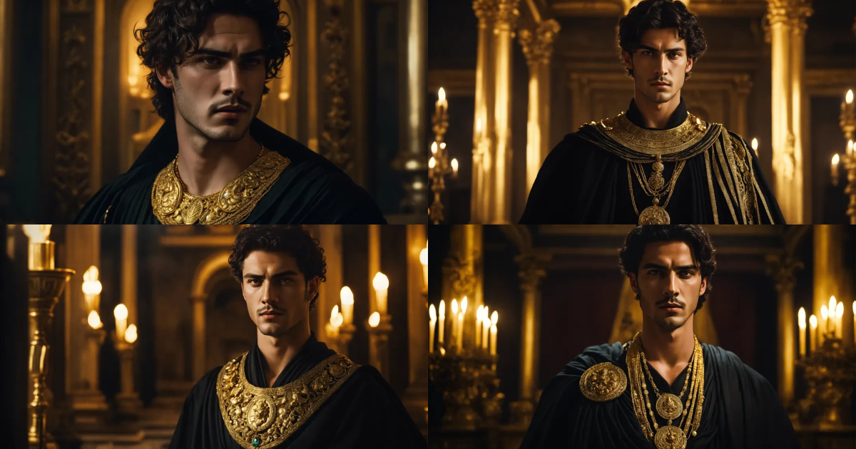 Lexica - Dramatic, fantasy portrait of a young and handsome diabolical ...