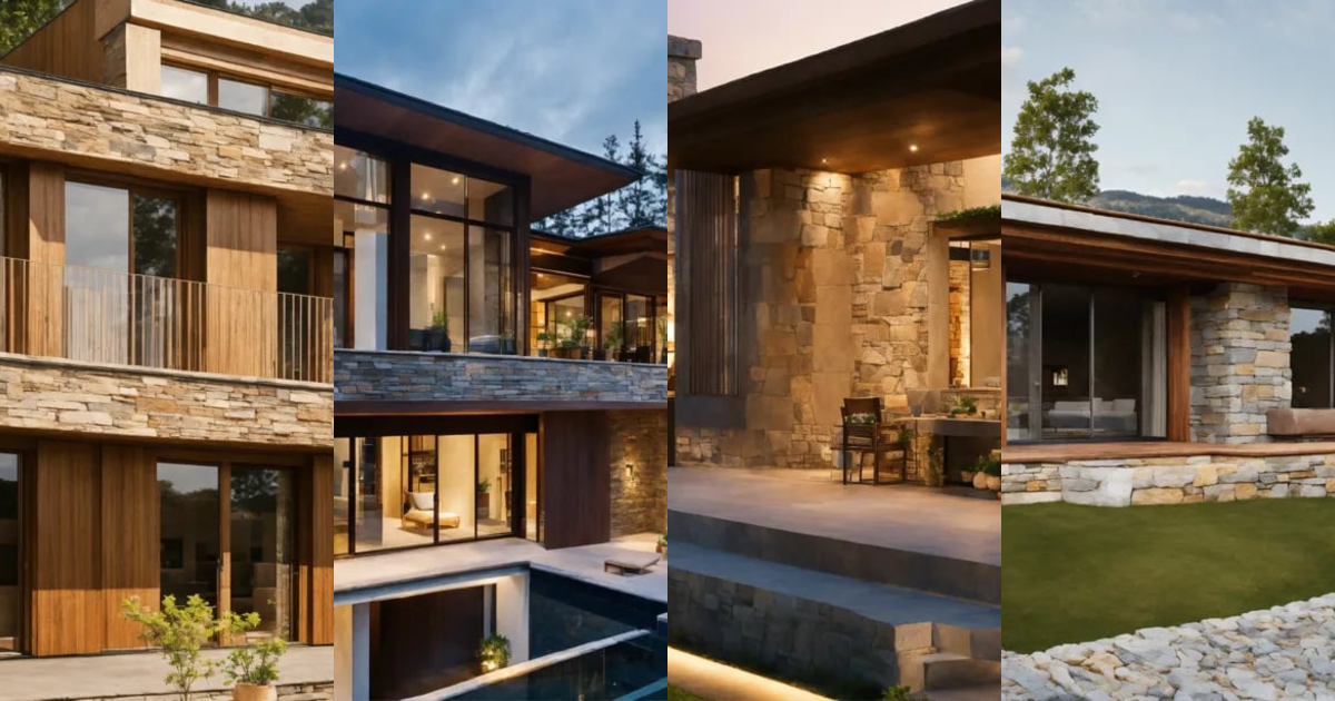 Lexica - Natural stone facade of the house