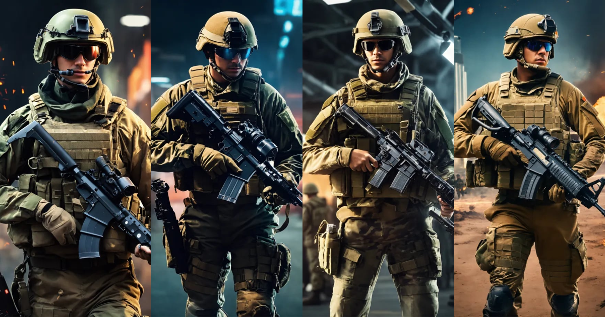 Lexica - A soldier armed with a lot of modern marketing and sales tools ...