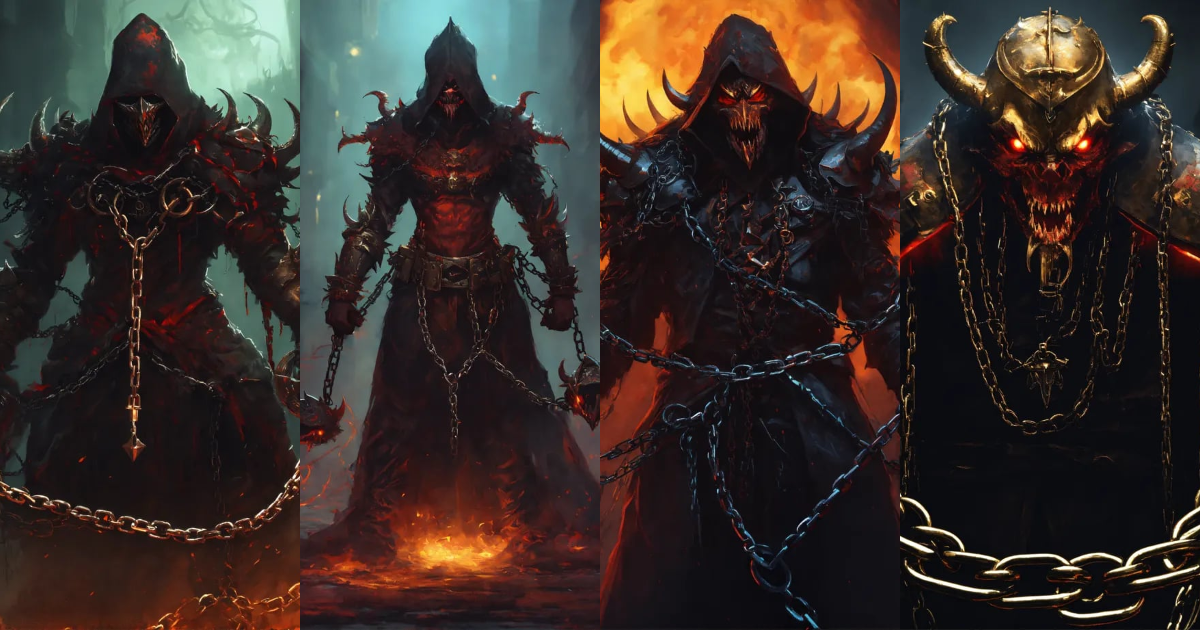 Lexica A chain demon that wears an executioner mask, has several long