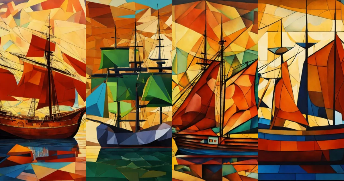 Lexica - Ship, cubism