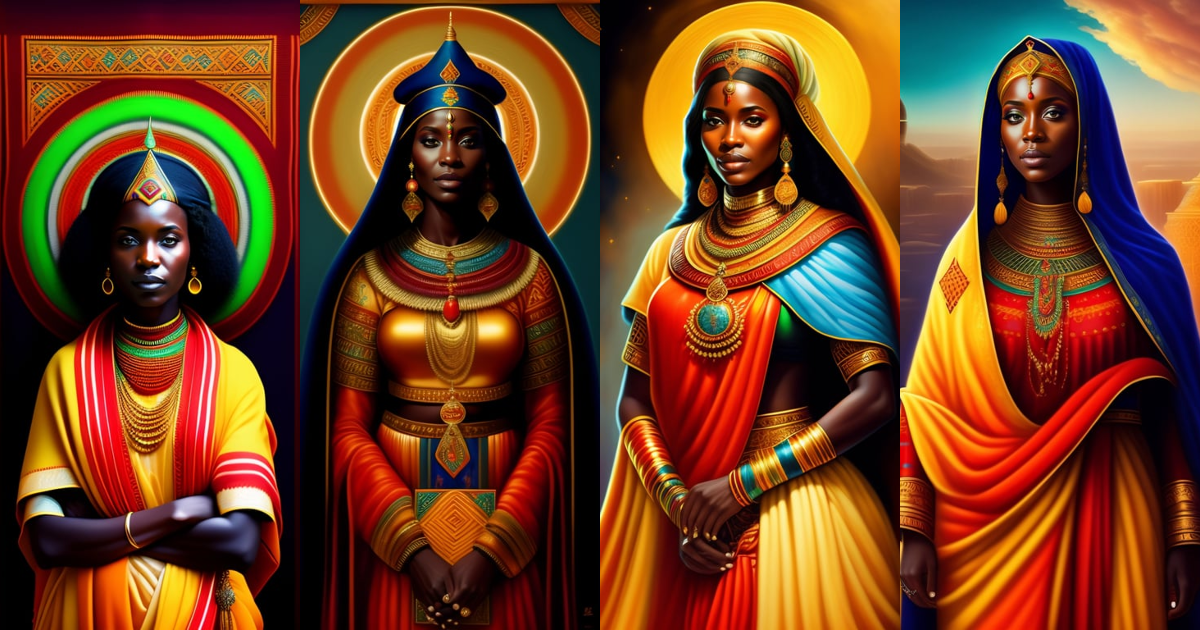 Lexica - Priestess of multiverse in guinea cloth