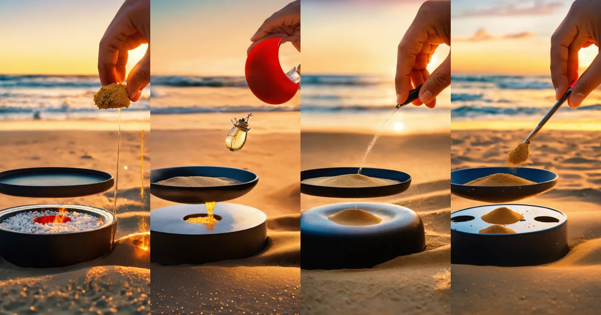 Lexica - Remove the bottom object and put floating one on the sand