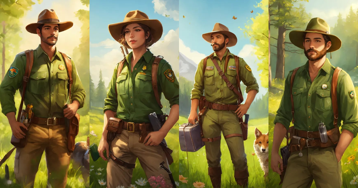 Lexica - A friendly forest ranger with with nature based fashionable ...