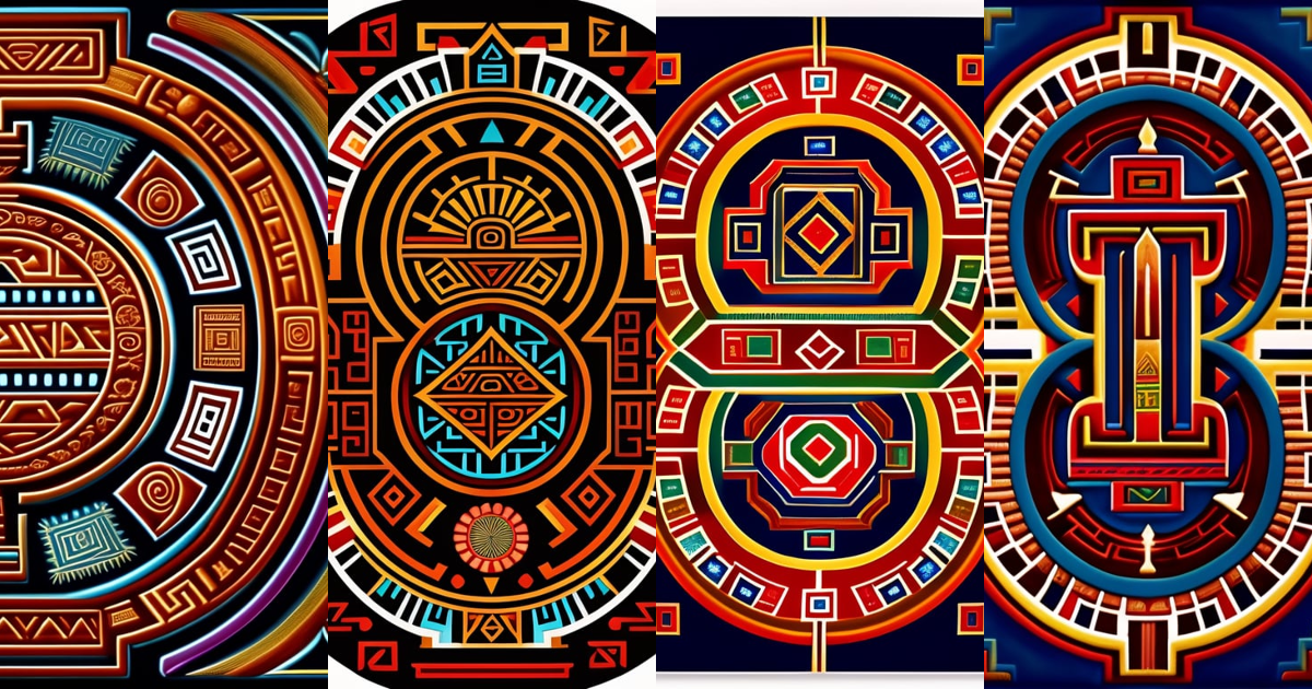 Lexica - A patern of aztec symbols