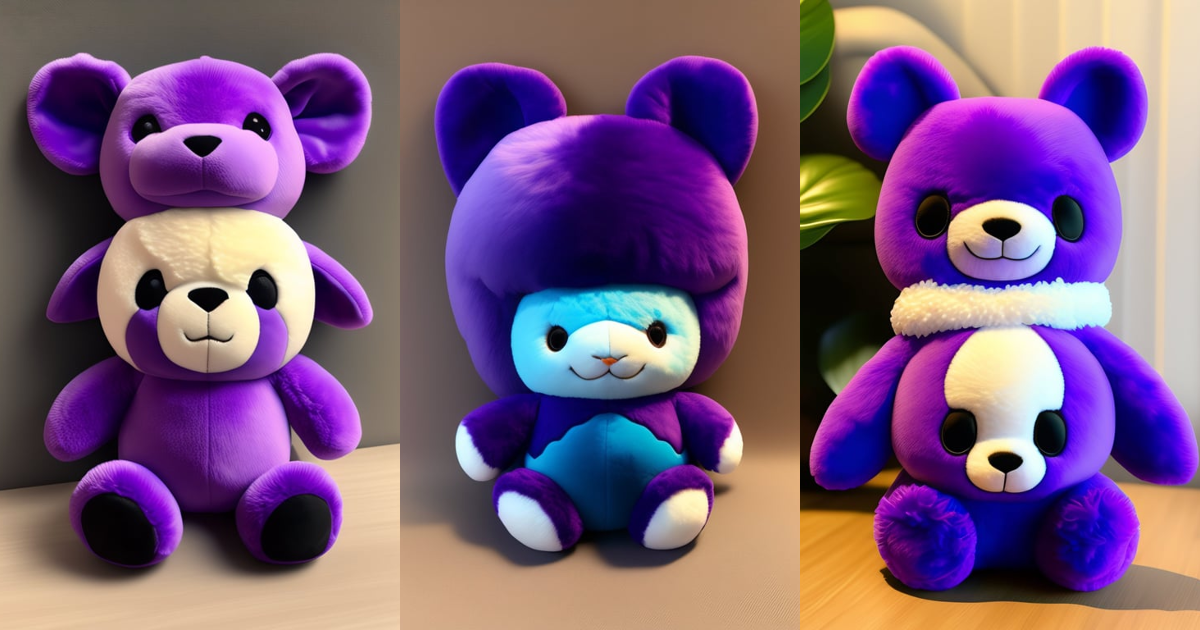 Lexica - Lilo & Stitch Bean Angel Plush Purple Stuffed Animal