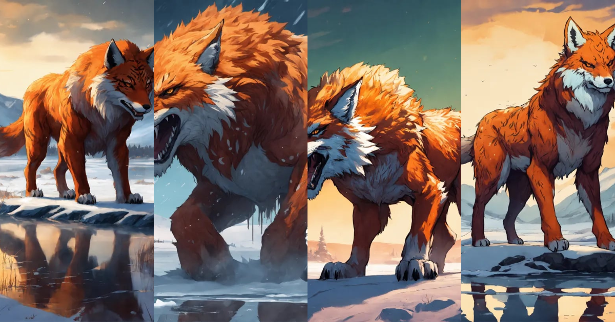 Lexica - A fantasy monster that roams the plains, looks like a fox ...