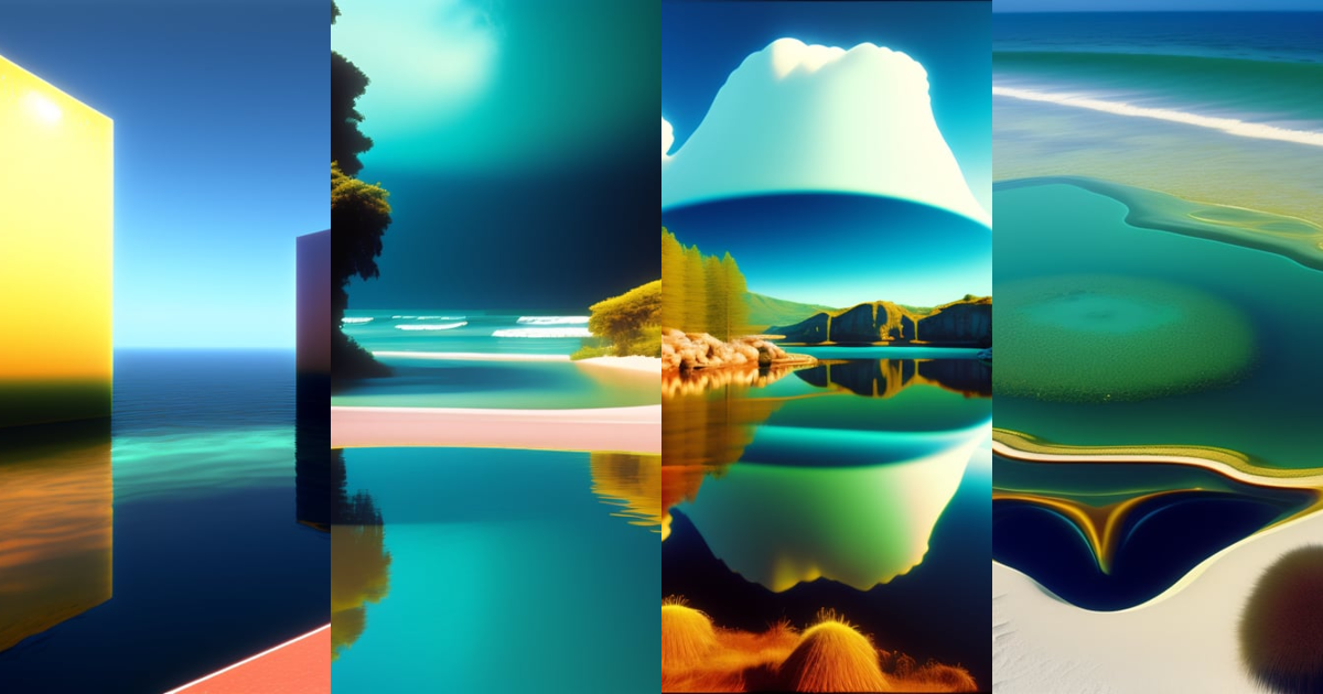 Lexica - Water reflect,graphics 1997, ray-tracing, vintage cgi from the ...