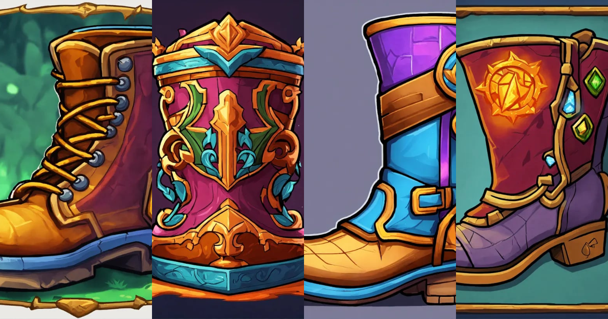 Lexica - Boot of the mage. A single full scale colorful image of an ...