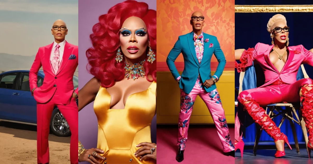 Lexica - RuPaul with too many limbs