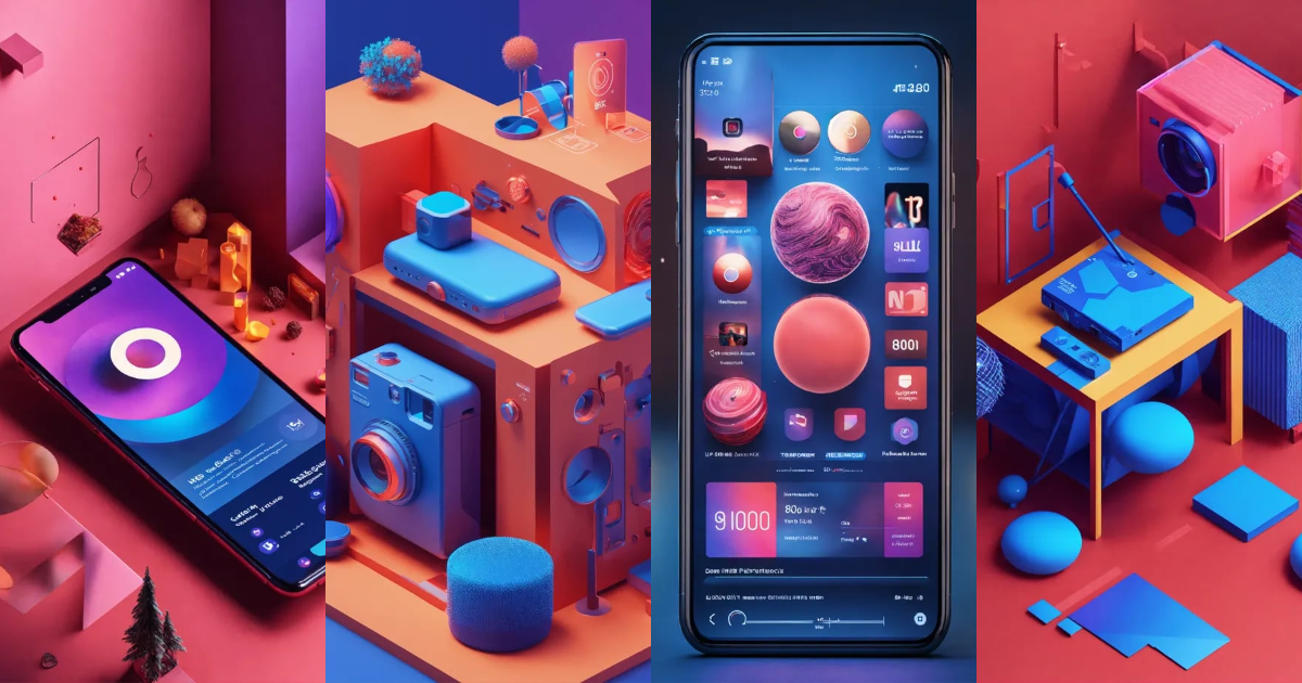 Lexica - Ux/ui graphicks 8k instagram 3d blue
