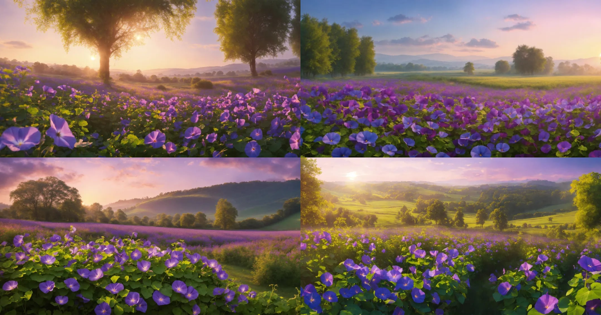 Lexica - A serene and majestic spring landscape of a field full of ...
