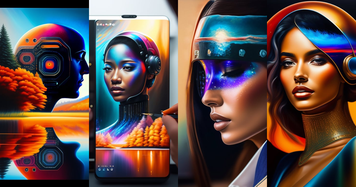 Lexica - A machine with artificial intelligence making a realistic painting
