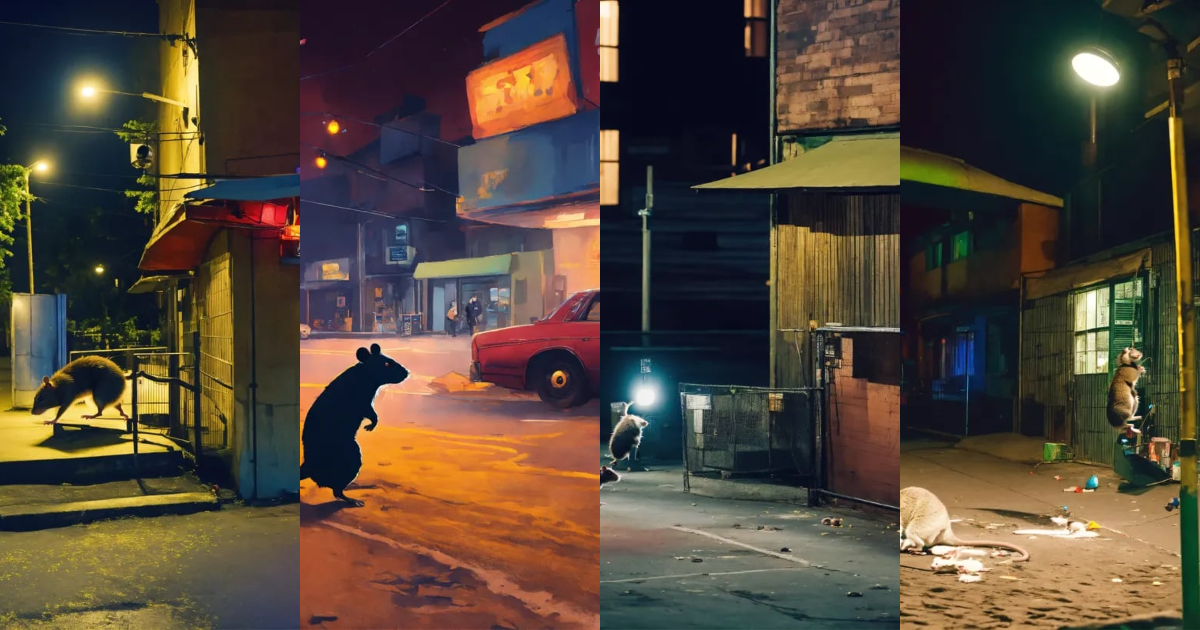 Lexica - Cctv footage, rat, bounce rat, night, hip hop