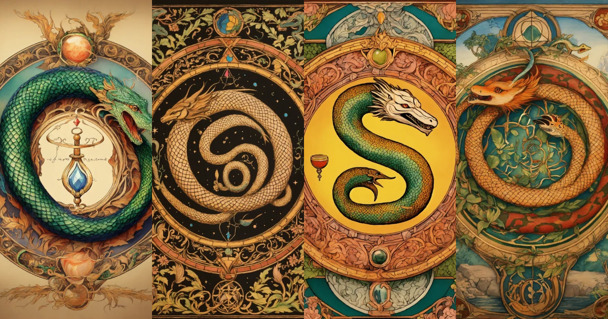 Lexica - The ancient symbol of the serpent that bites its tail ...