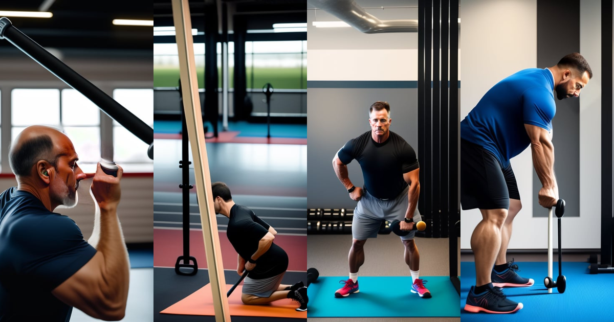 Lexica - Man doing Broomstick External Shoulder Rotation Exercise. Man ...