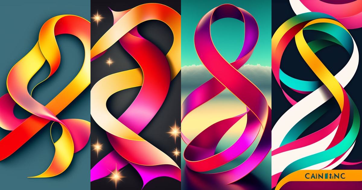 Lexica - Illustration of cancer ribbons,