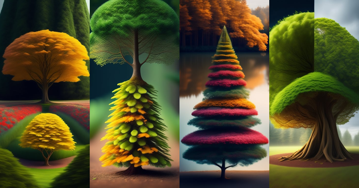 Lexica - Tree transform into clothes