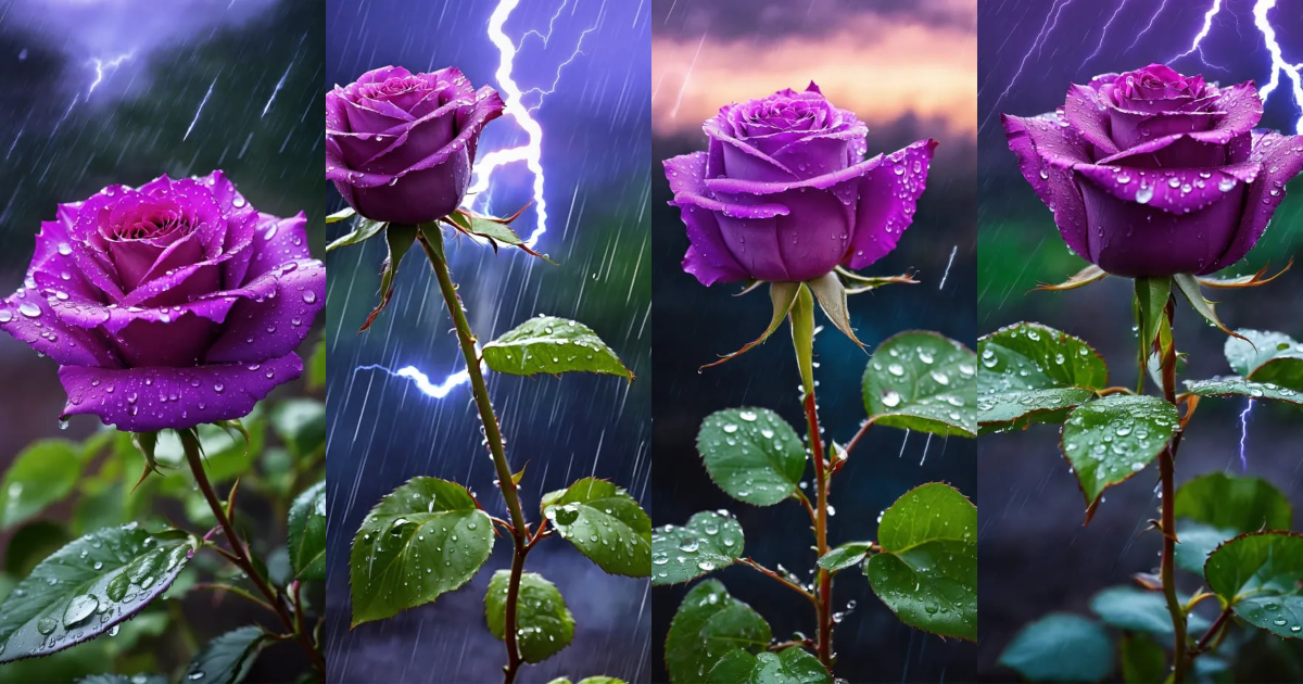 Glitter Purple Roses - Nationwide – Lex&Roses