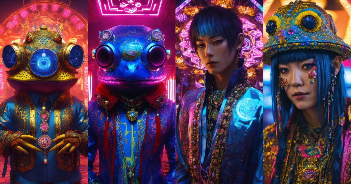 Lexica - I’m Photorealistic portrait of A Sapphire TOAD occult ...