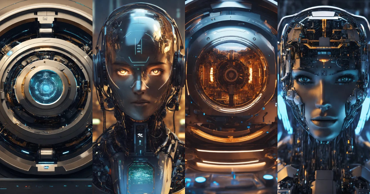 Lexica - Futuristic style automatic artificial intelligence {prompt ...