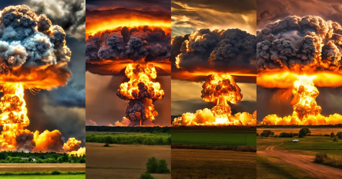Lexica - A high quality HDR image of a nuclear explosion