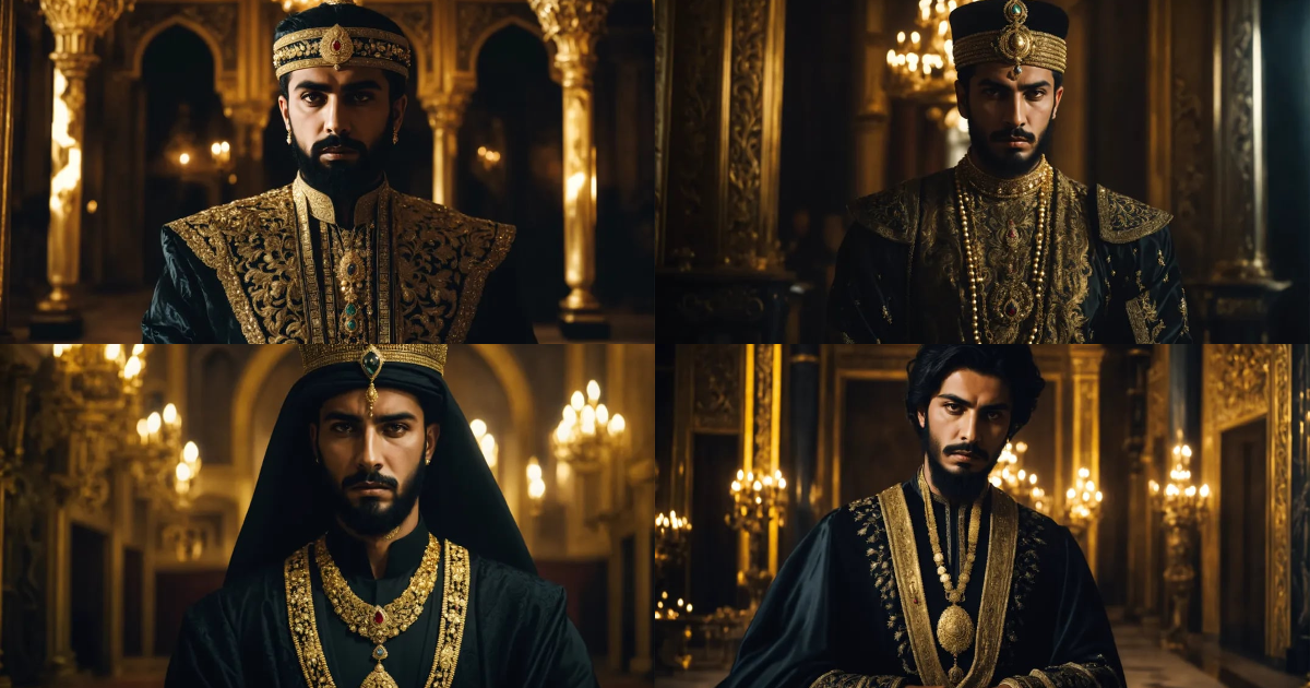 Lexica Dark, mysterious and dramatic portrait of a young handsome