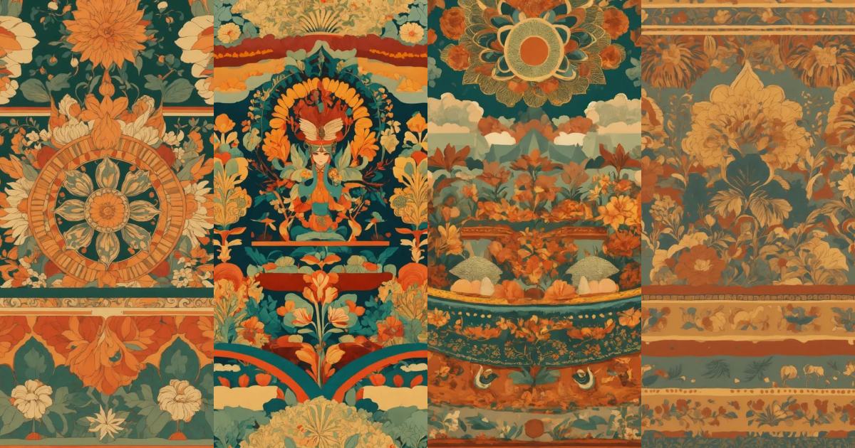 Lexica - Surreal pattern of Indonesian art folk, sundanese culture ...
