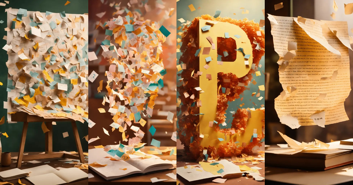 Lexica Create an image of a piece of paper with letters and numbers