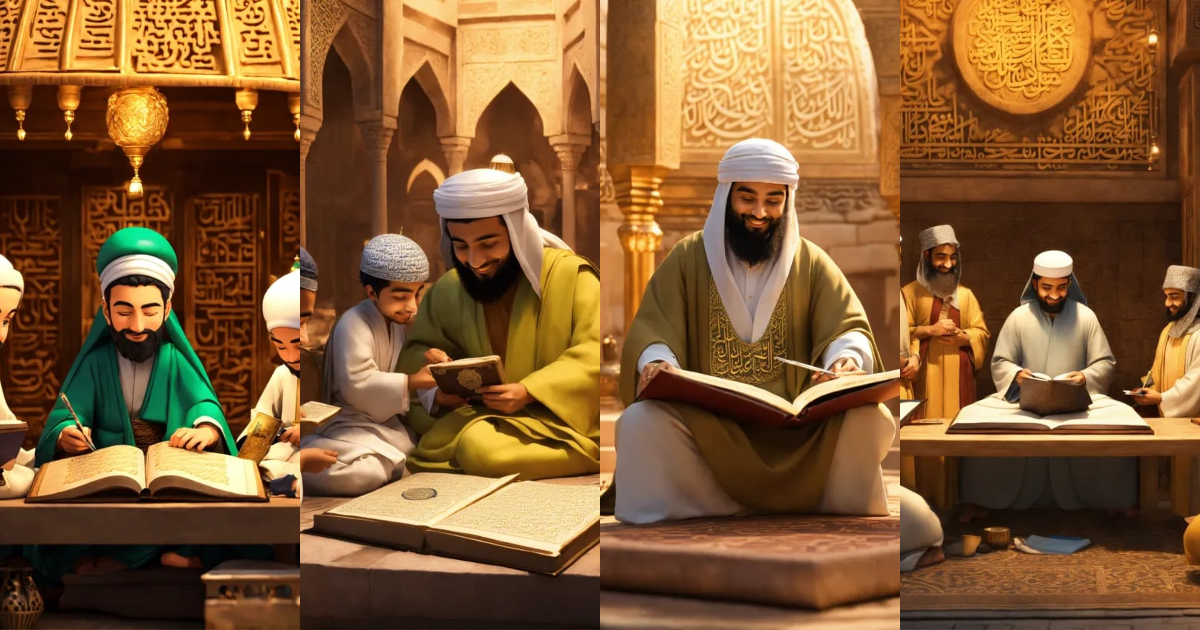 Lexica 3D mascot of the childhood Islamic hero, Zaid bin Thabit, a